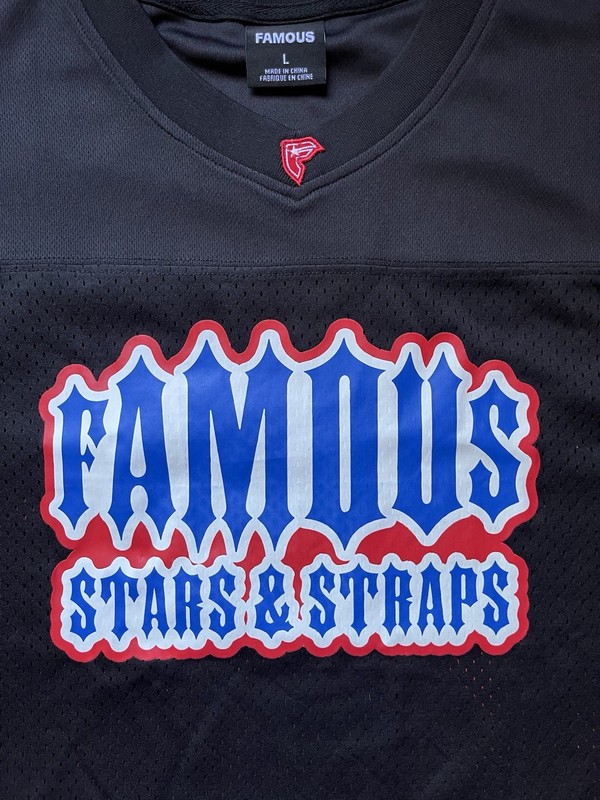 Famous Stars And Straps Football Jersey NWT LARGE Travis Barker Blink 182 gallery