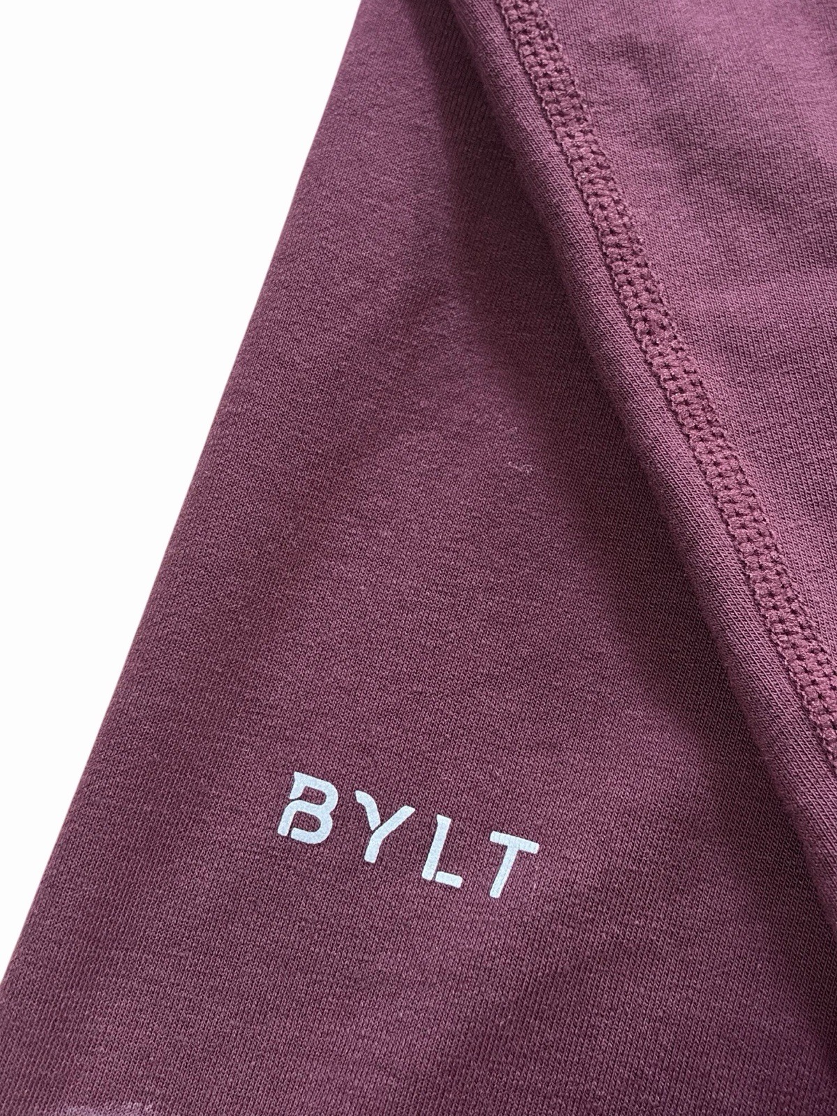 BYLT Drop Cut Lux Maroon Long Sleeve Stretch Shirt Men’s Medium Athletic gallery