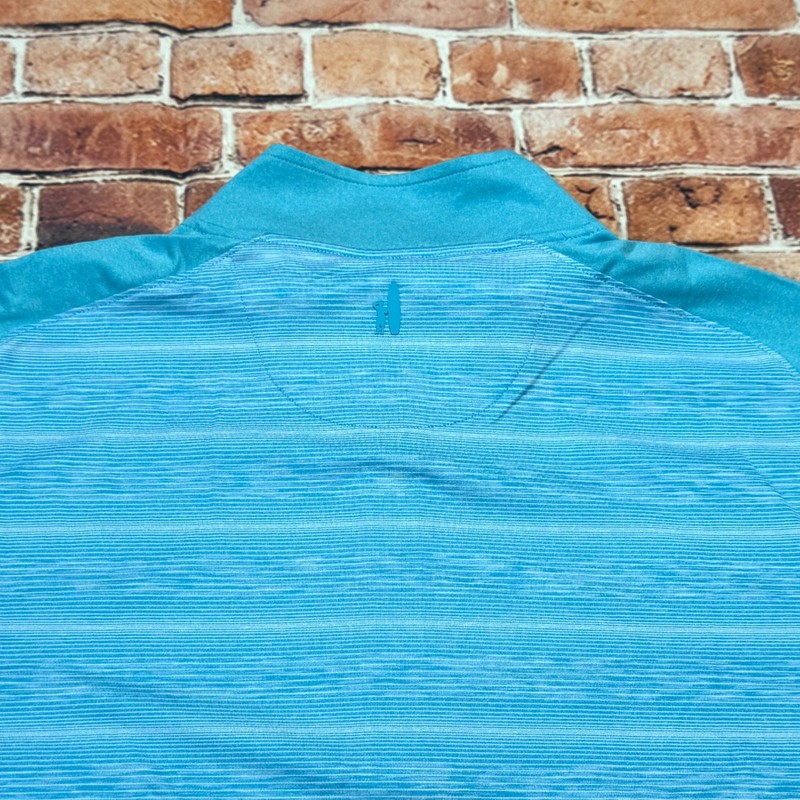 Johnnie-O Bert Performance 1/4 Zip Pullover Baja Mens Size LARGE Striped $128 gallery