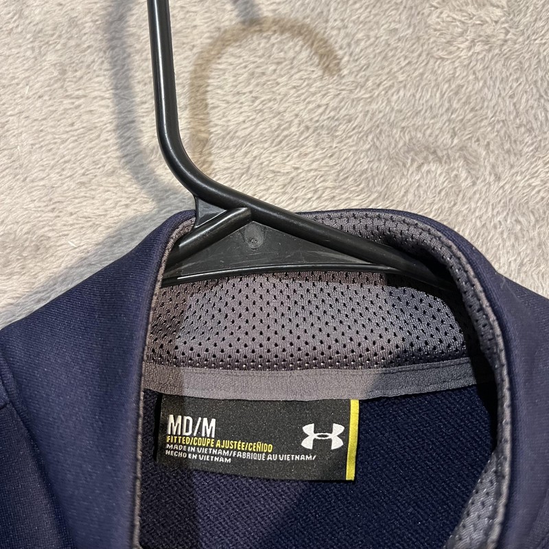 Under Armour Pullover Mens Medium Blue 1/4 Zip Georgia Tech Yellow Jackets gallery