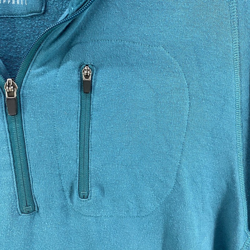 Free Fly Shirt Mens Teal Green Bamboo Flex 1/4 Zip Pullover Performance Large gallery