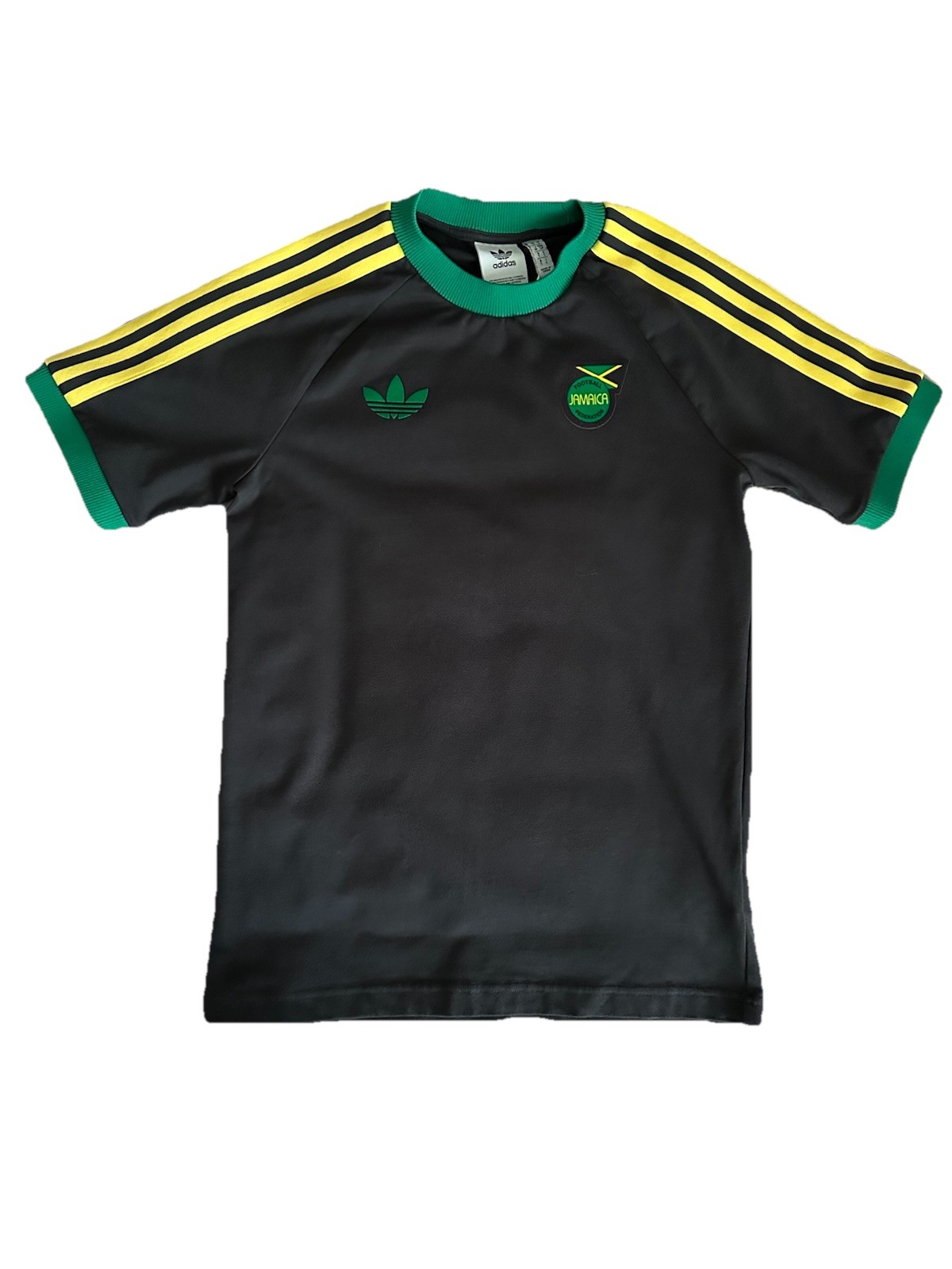 NWT Adidas Originals Men's Adicolor Jamaica Trefoil 3-Stripes Small Tee IT7807 gallery