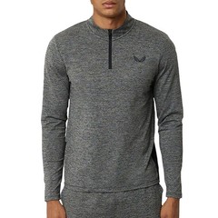 Castore Sharkskin Grey Marl Sports Training Men’s 1/4 Zip Top Size medium