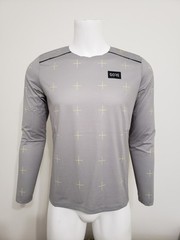 GORE WEAR Men’s Contest Long Sleeve Running Tee Lab Gray Size US M