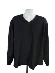 Nike Men’s Black Tour Performance V Neck Long Sleeve Athletic Golf Shirt – XXL