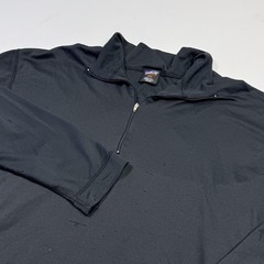 Vintage Patagonia Capilene Shirt Mens 2XL Black Quarter Zip USA 90s