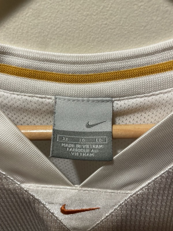 Nike Vintage Y2K Basketball Tank Top Center Swoosh White Orange Sleeveless XL gallery