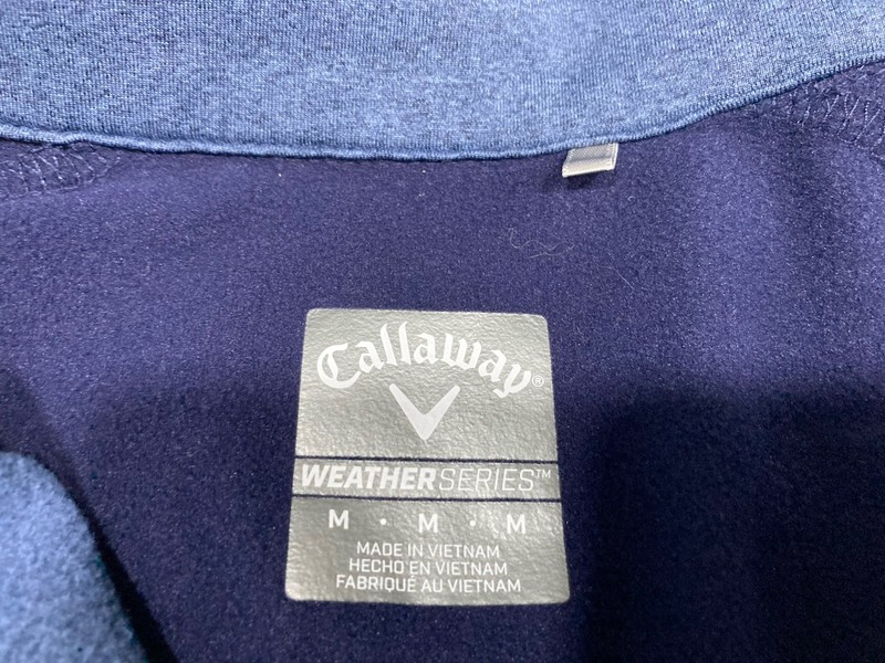 Callaway Pullover Men Blue 1/4 Zip Golf Hiking Swing Tech Weather Series M gallery