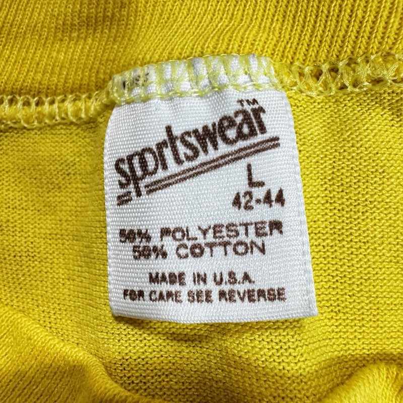 VTG 1985 Waikiki Hawaii Tank Top T-Shirt Size Large Yellow Novelty Dinosaur Fun gallery