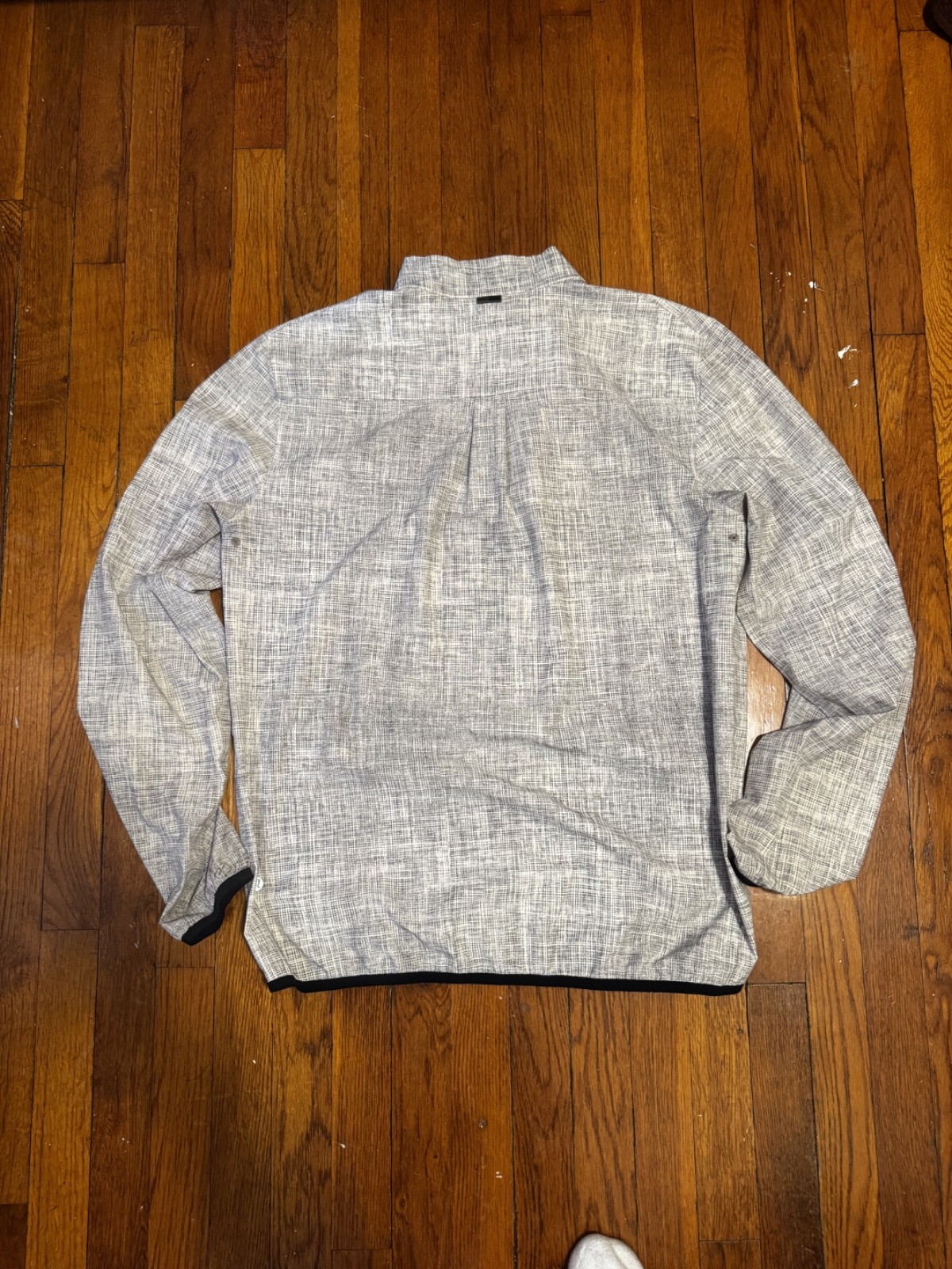 Lululemon Lab Gray Anorak Pullover Jacket Mens Medium Rare NYC Collection gallery