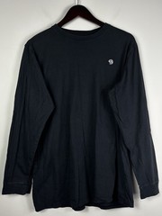 Mountain Hardwear T Shirt XL Black Cotton Mens Long Sleeve Crewneck