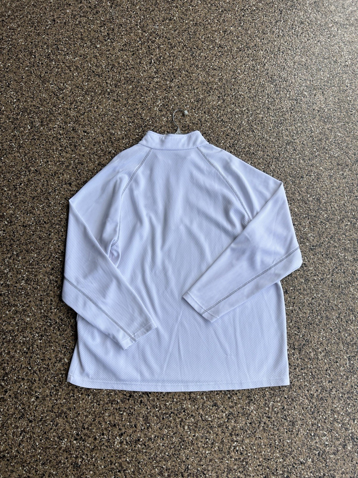 Tri-Mountain branded white quarter-zip pullover. BMW performance driving school. gallery