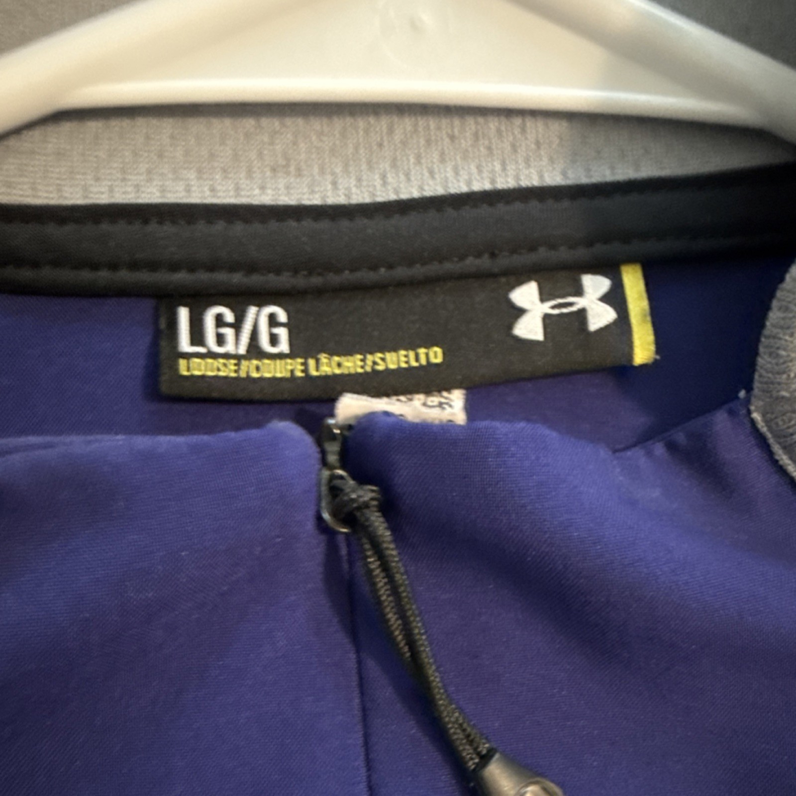 Under Armour StephCurry30 Men’s 1/4 Zip Long Sleeve Pullover Loose Blue LG/G gallery