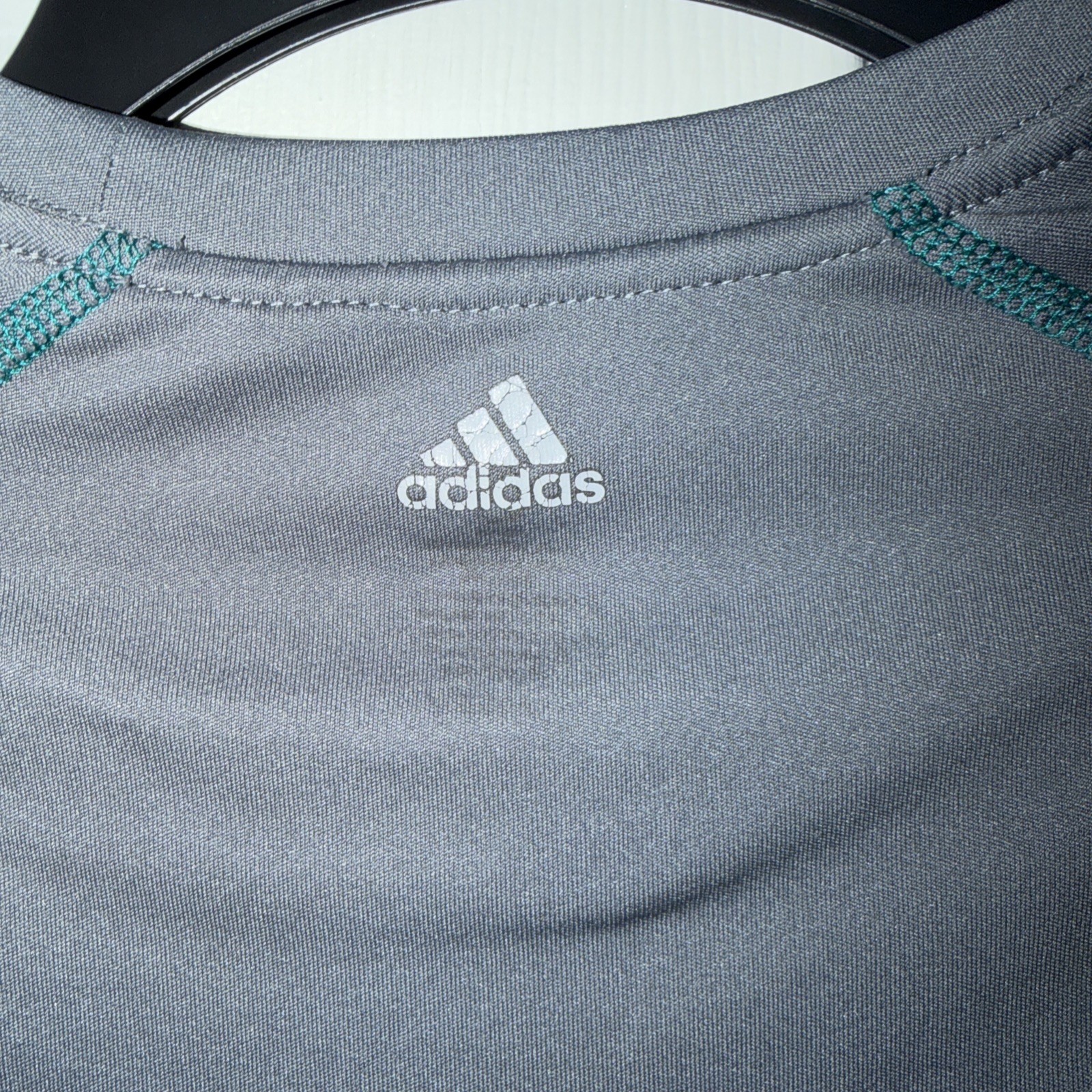 Adidas T Shirt Mens Size Small Gray Gym Active Work Out Short Sleeve Flex 360 gallery