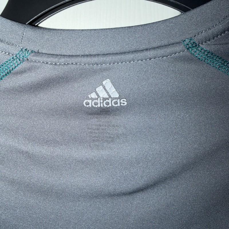 Adidas T Shirt Mens Size Small Gray Gym Active Work Out Short Sleeve Flex 360 gallery