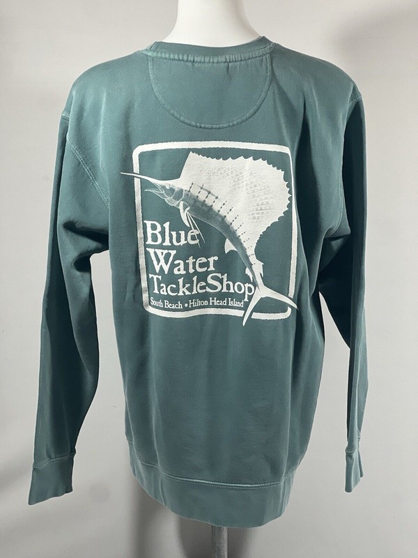 Bluewater Tackle Sweatshirt Mens Medium Fishing Graphic Coastal Outdoors gallery