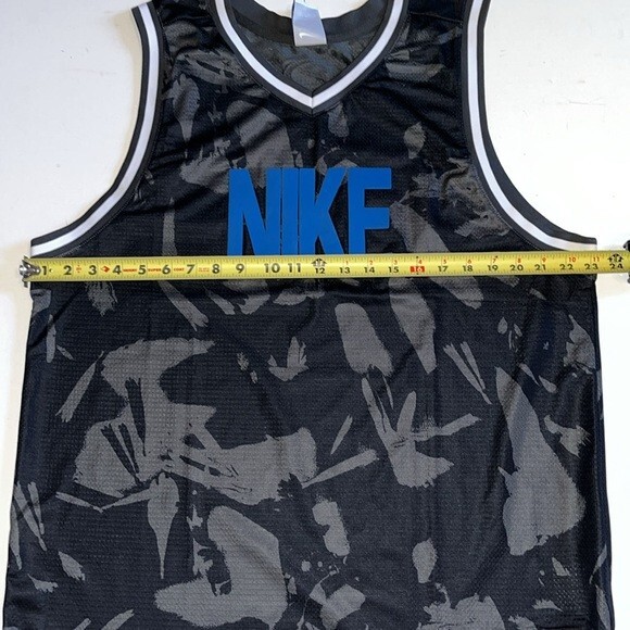 Nike Basketball Jersey Men's L Black blue Hoops FN2688-011 drf-fit DNA NWT $60 gallery