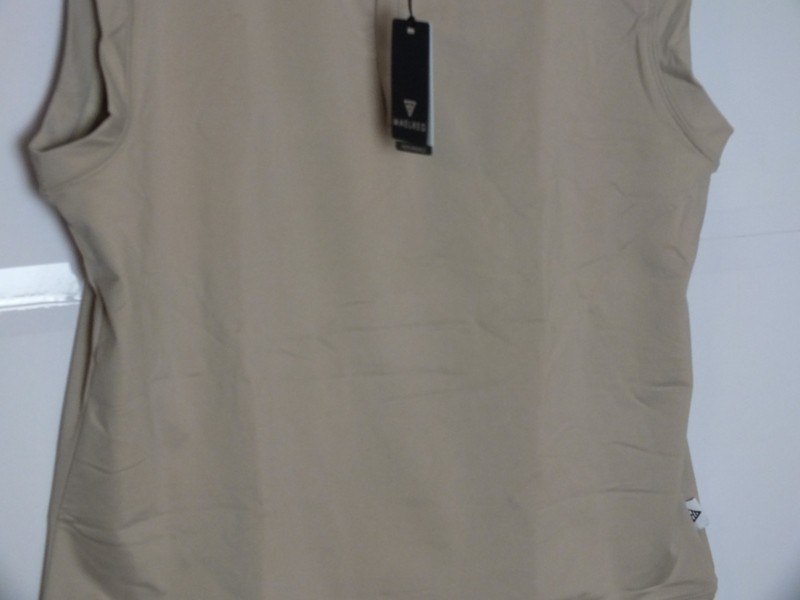 Maelreg performance pullover Vest, 1/4 Zip, Taupe, Men's Size Medium, Polyester gallery