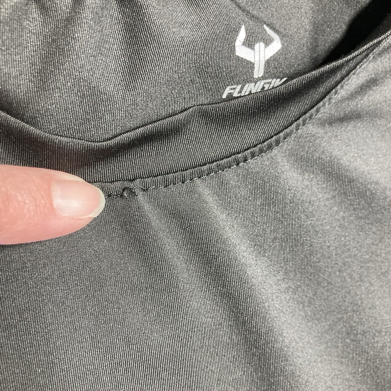 Flingik Sleeveless Top Mens XL Black Stretch Muscle Workout Running FLAWS gallery