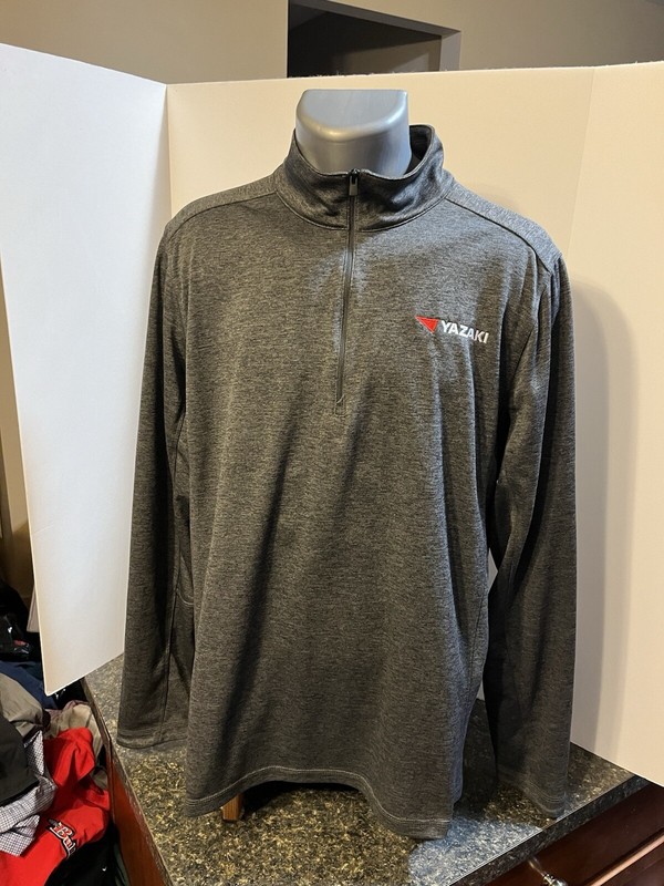 YAZAKI - Ogio Men’s LS 1/4 Zip Pullover XL Gray Black Heather Polyester gallery