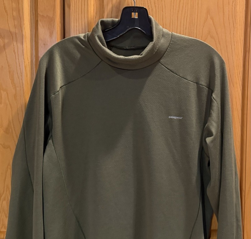 Patagonia Capilene 3 Shirt Green Long Sleeve Base Layer Athletic Top Men’s Large gallery