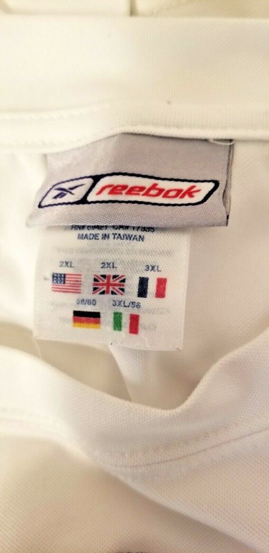 Men's Shirt Reebok HydroMove Athletic Activewear Embroidered Logo White Size 2XL gallery