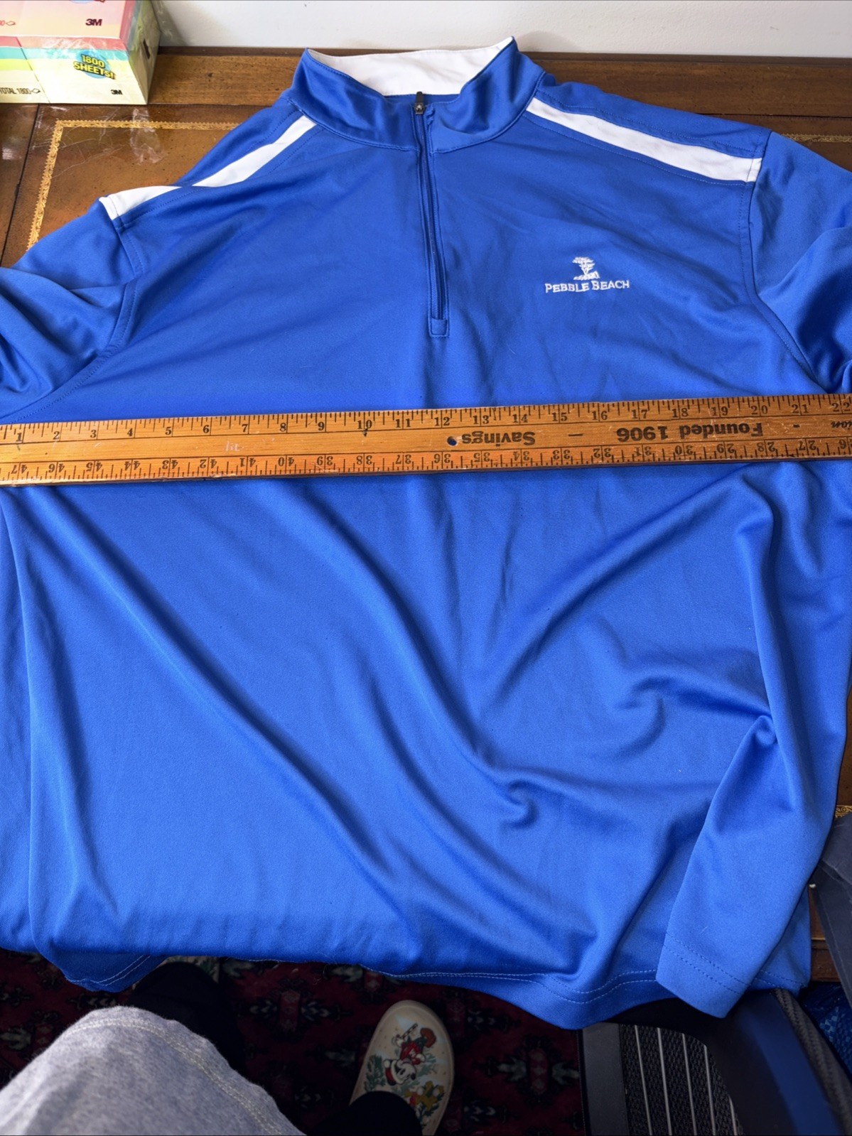Men’s L Pebble Beach Performance 1/4 Zip Pullover Golf Wind Shirt gallery