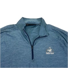 Under Armour Golf 1/4 Zip BULLE ROCK GC Men L Blue Heather Pullover Long Sleeve