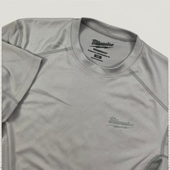 Milwaukee Mens M Workskin Performance Shirt Grey Short Sleeve Base Layer 411G