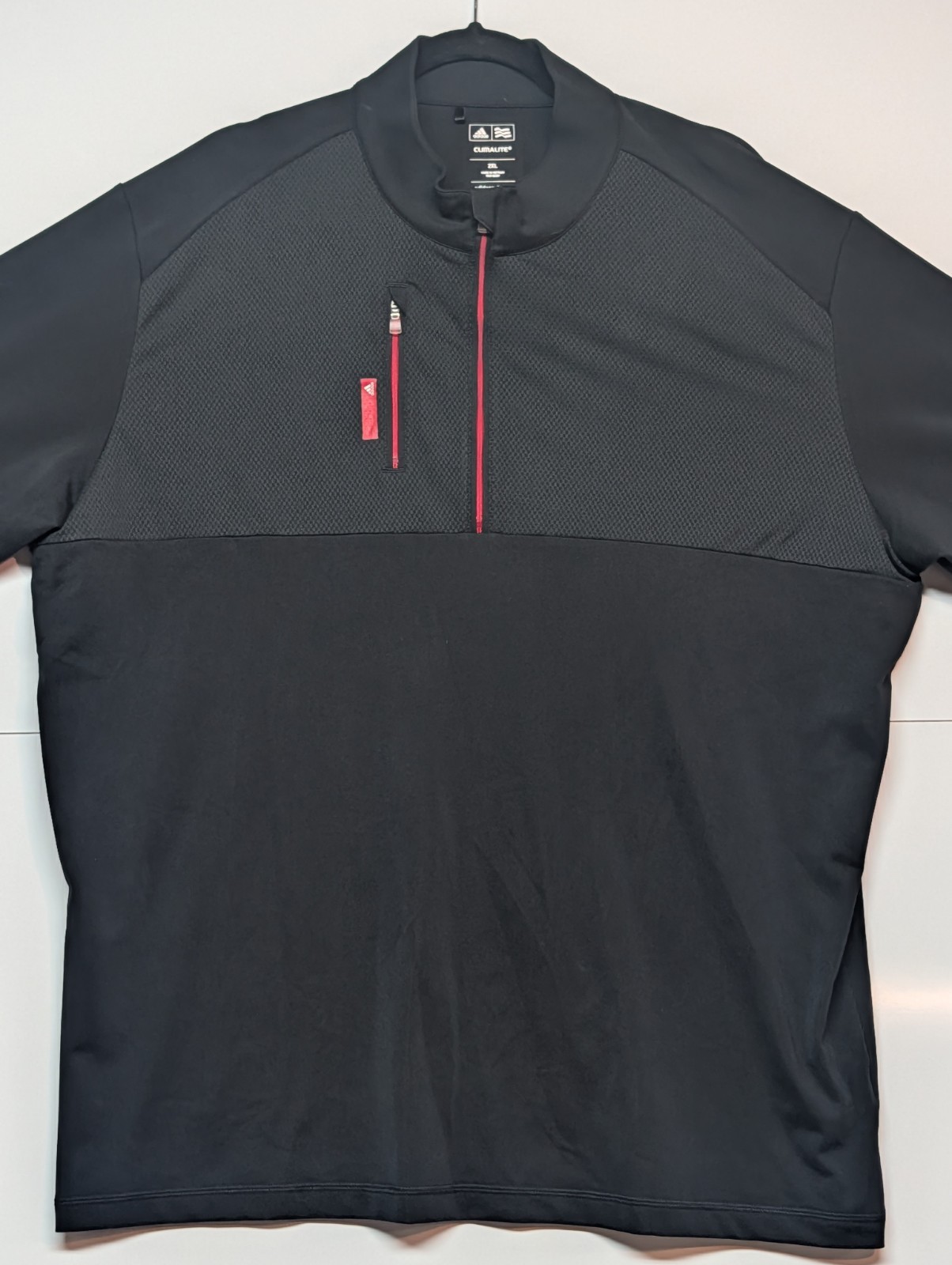 Adidas ClimaLite Golf Quarter Zip Pullover Men's 2XL Long Sleeve Shirt 1/4 Zip gallery