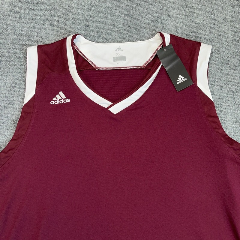 Adidas Crazy Explosive Sleeveless Jersey Mens 2XL Maroon Performance NEW gallery