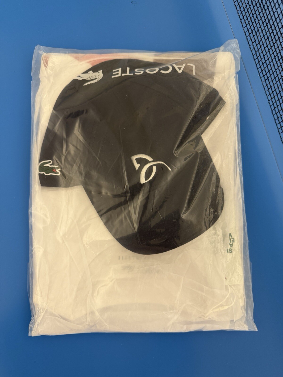 Lacoste Novak Djokovic Tennis Men’s Small White T Classic T Shirt W Hat! New! gallery