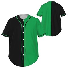 Fully Custom Black and Green Baseball Softball Team Design Baseball Jersey BS-17