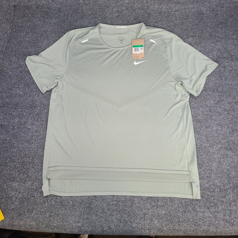 Nike Shirt Mens XL Green Jade Horizon Rise 365 Dri Fit Running Fitness Top Tee gallery