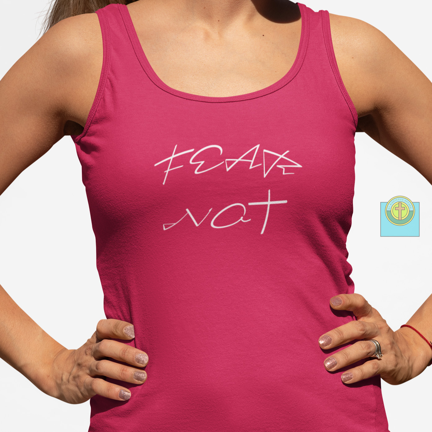 Next Level Ideal Racerback Tank "Fear Not" gallery