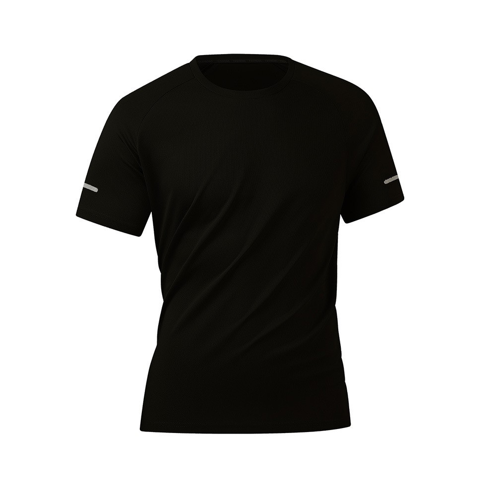 Mens Short-sleeve T-shirt Casual Sporty Style With Printed Reflective Stripes gallery