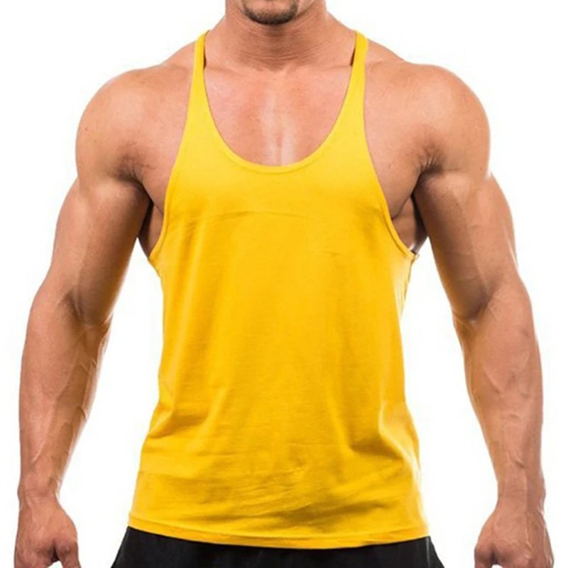 Bodybuilding Men Gym Muscle Workout Fitness Tank Top Y Back Stringer Shirt gallery