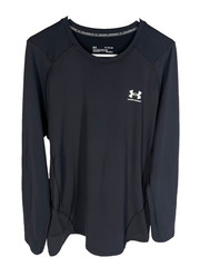 Under Armour Men’s Cold Gear Fitted Crew Size XL Black Long Sleeve