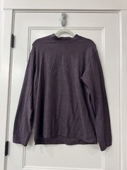 Lululemon Rulu Mock Neck Long Sleeve Shirt Heathered Arctic Plum Size Large