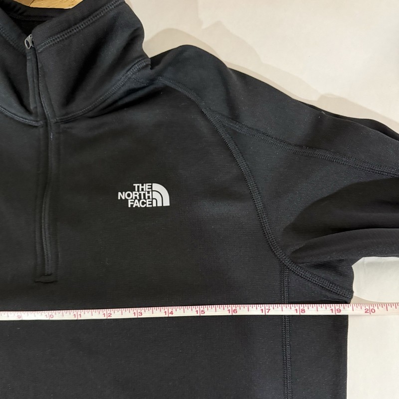 The North Face Mock Neck Pullover 1/4 Zip Long Sleeve Shirt Black Men’s Small gallery