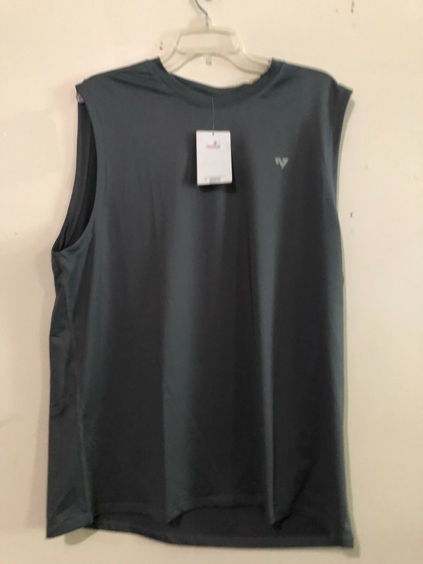 NWT Roadbox Plus Size 2XL Gray Men Athletic Sports Active Stretch Tank Top Tee gallery
