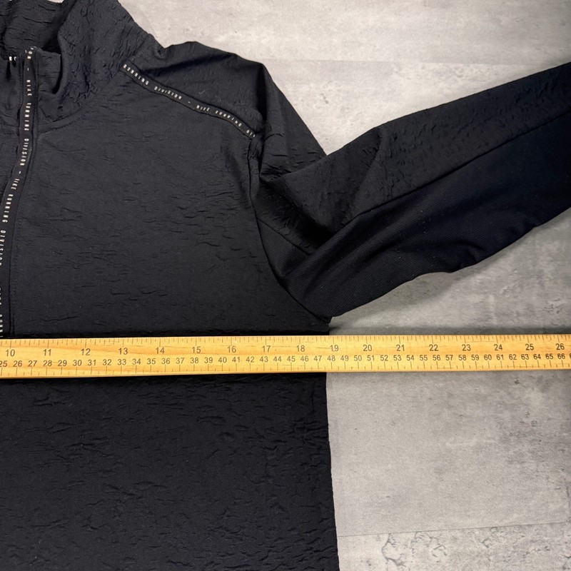 Nike Running Division Pullover Mens S Black Dri-FIT 1/4 Zip Textured DA0430 Gym gallery