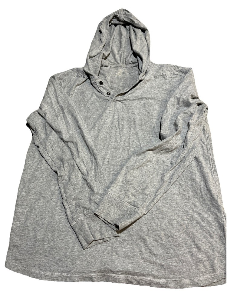 Timberland Men's Pullover Shirt Long Sleeve Hooded Gray Size L