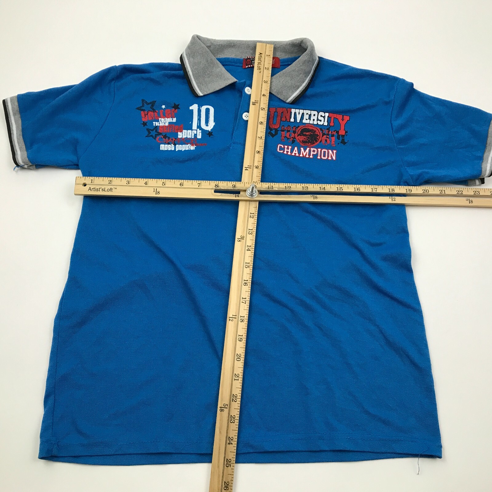 VINTAGE Portland University Champions Polo Shirt USA Size L Asian Size 2XL 90's gallery