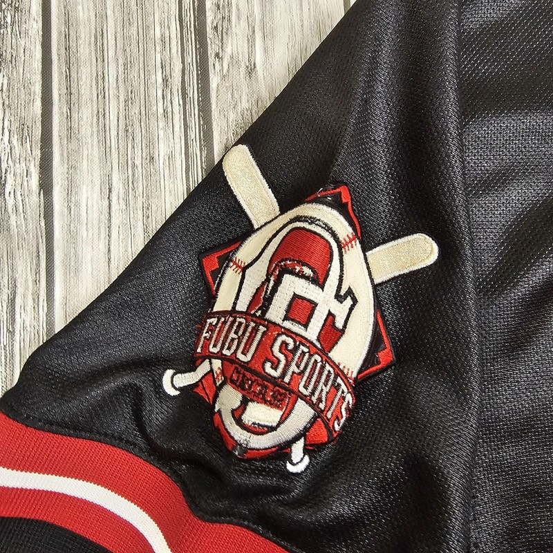 FUBU Jersey Shirt Mens 3XL Black Dirty South 05 Baseball Sports Collection Y2K gallery