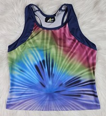 Athletech Active Wear Tank Crop Tye Dye Junior (L)