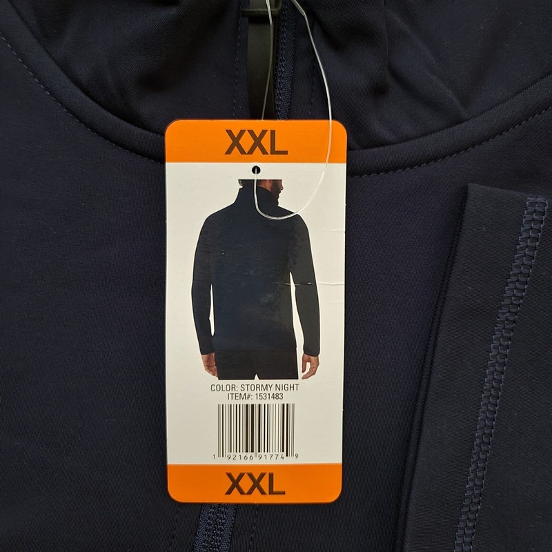 Lot of 2-32 Degrees Heat Tech 1/4 Zip Pullover Mens 2XL Long Sleeve Shirt gallery