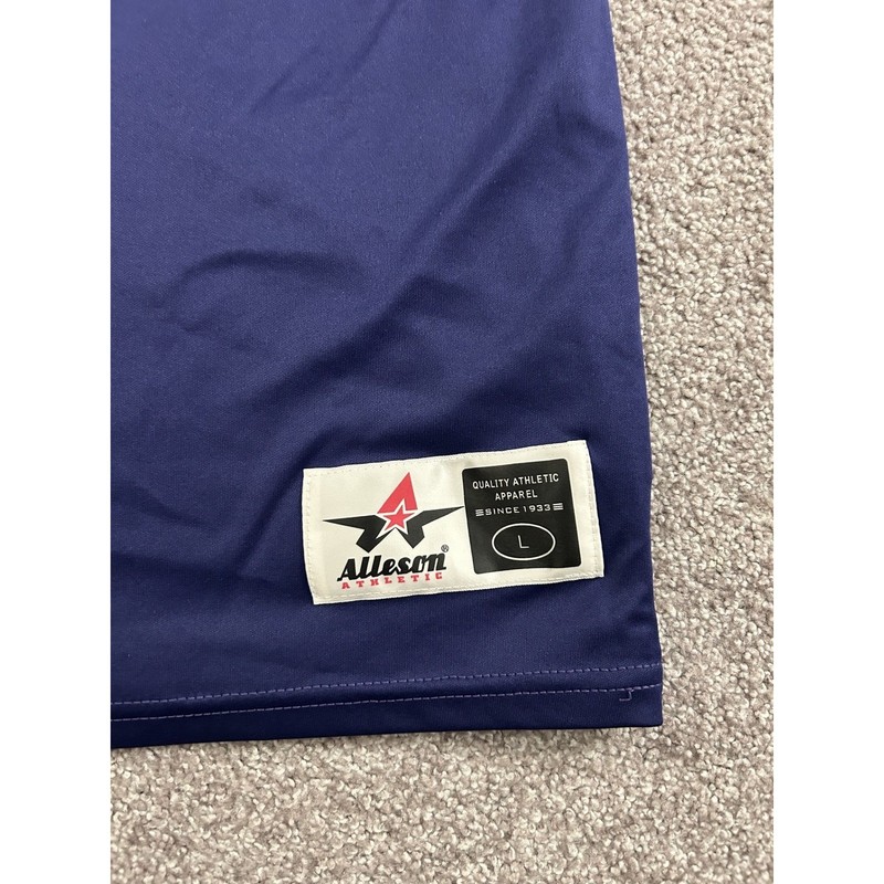 Alleson Athletic Basketball Jersey Mens L Navy Blue Excellent Reversible 20 gallery
