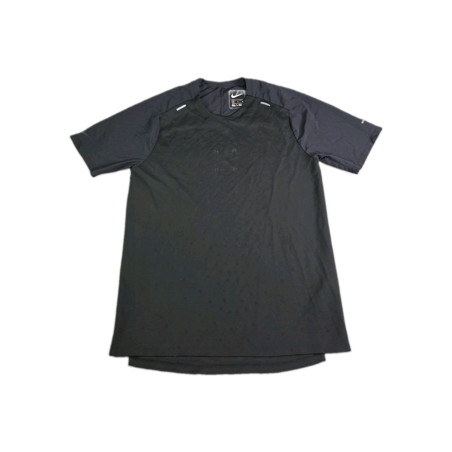 Nike Tech Pack Black Running Shirt Mens Size M Reflective Stretch Activewear Z2 gallery