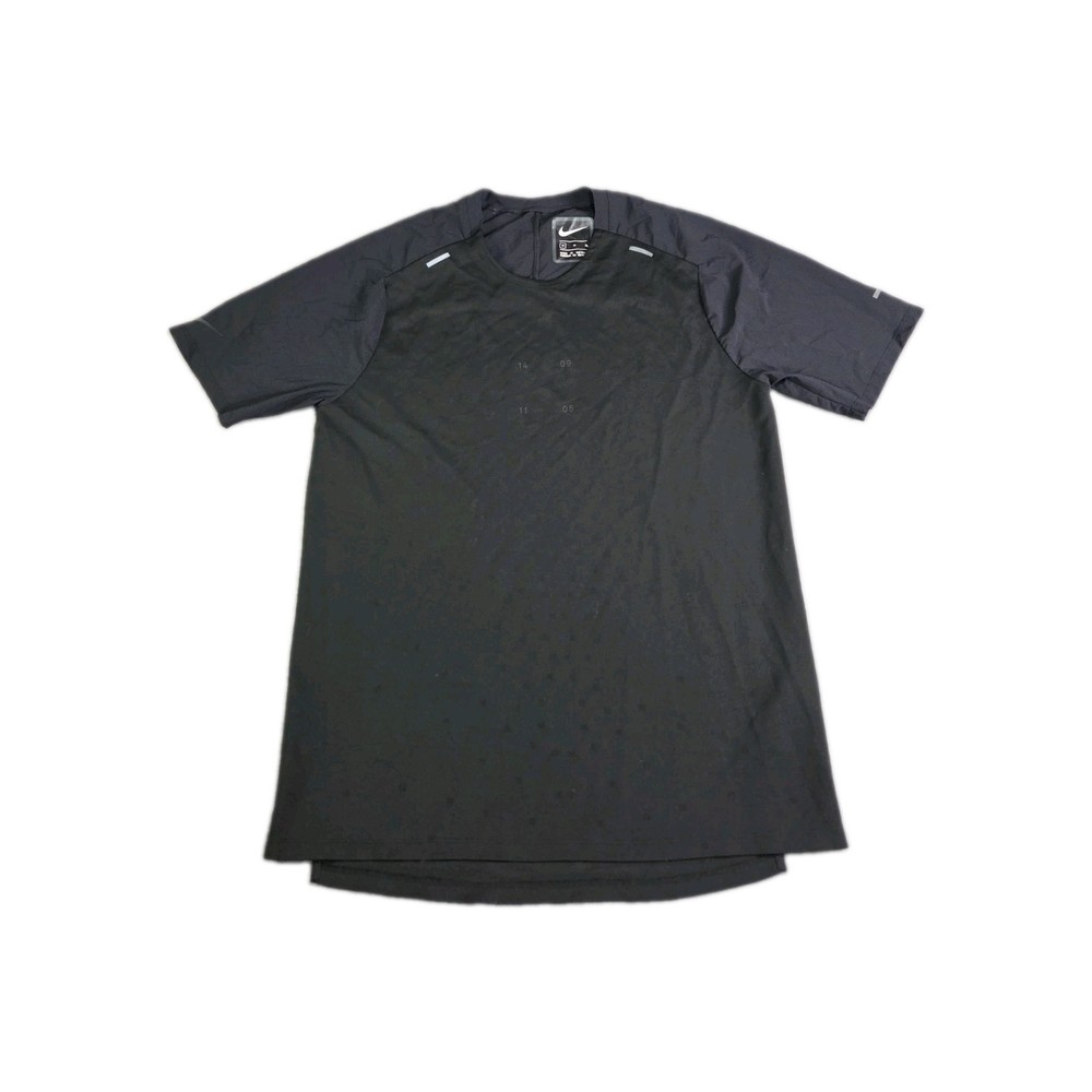 Nike Tech Pack Black Running Shirt Mens Size M Reflective Stretch Activewear Z2